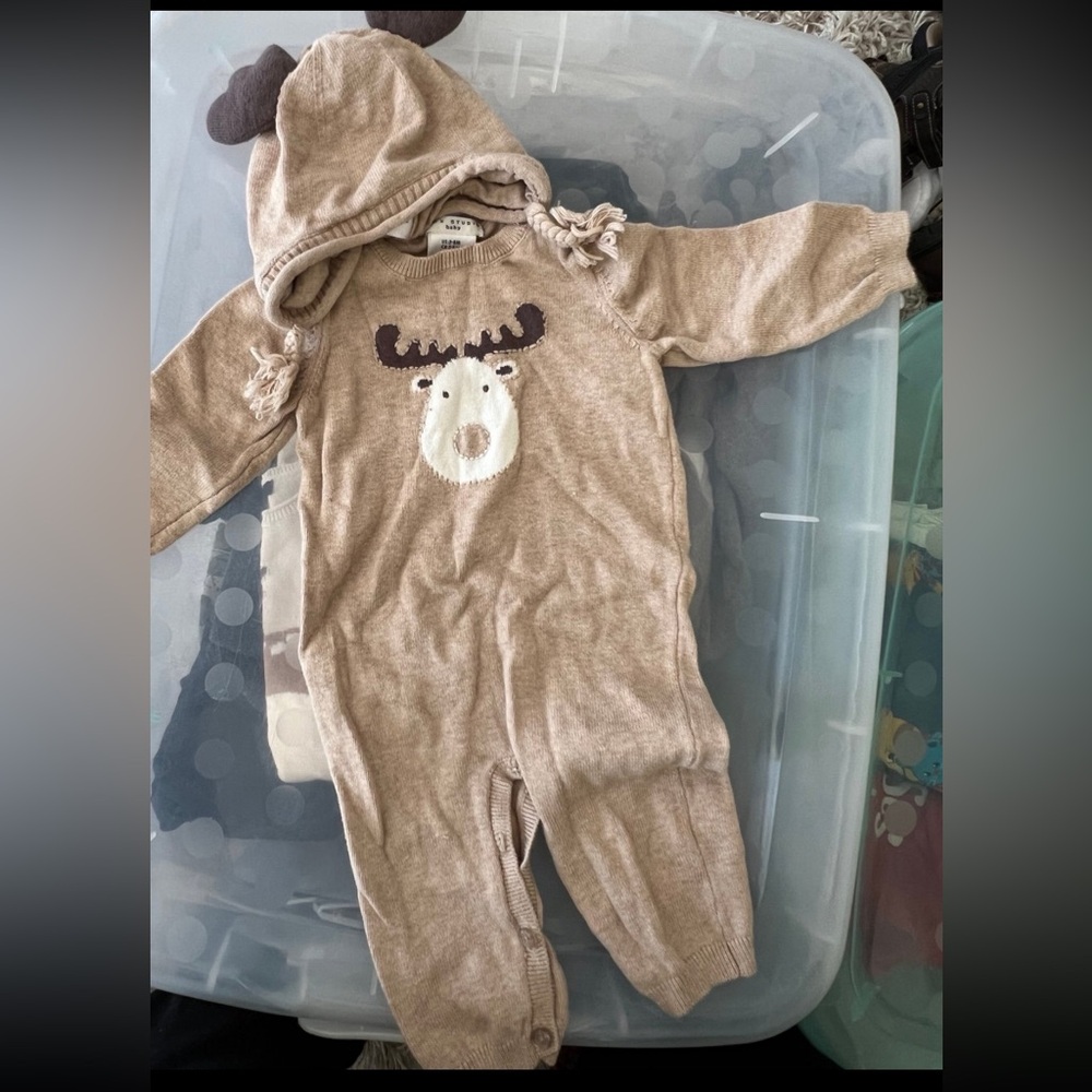 Max Studio Baby Reindeer Outfit and Hat